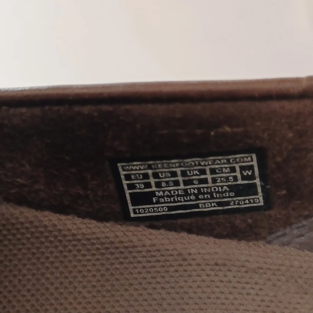 Keen Lorelai Slip On Leather Shoes  Sneakers SZ 8.5 Brown Walking Hiking Comfort - Picture 10 of 13
